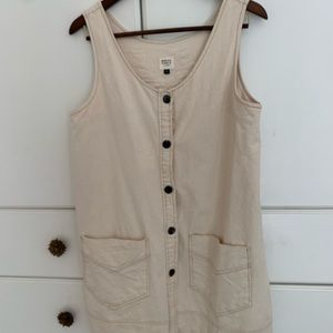 Long canvas vest